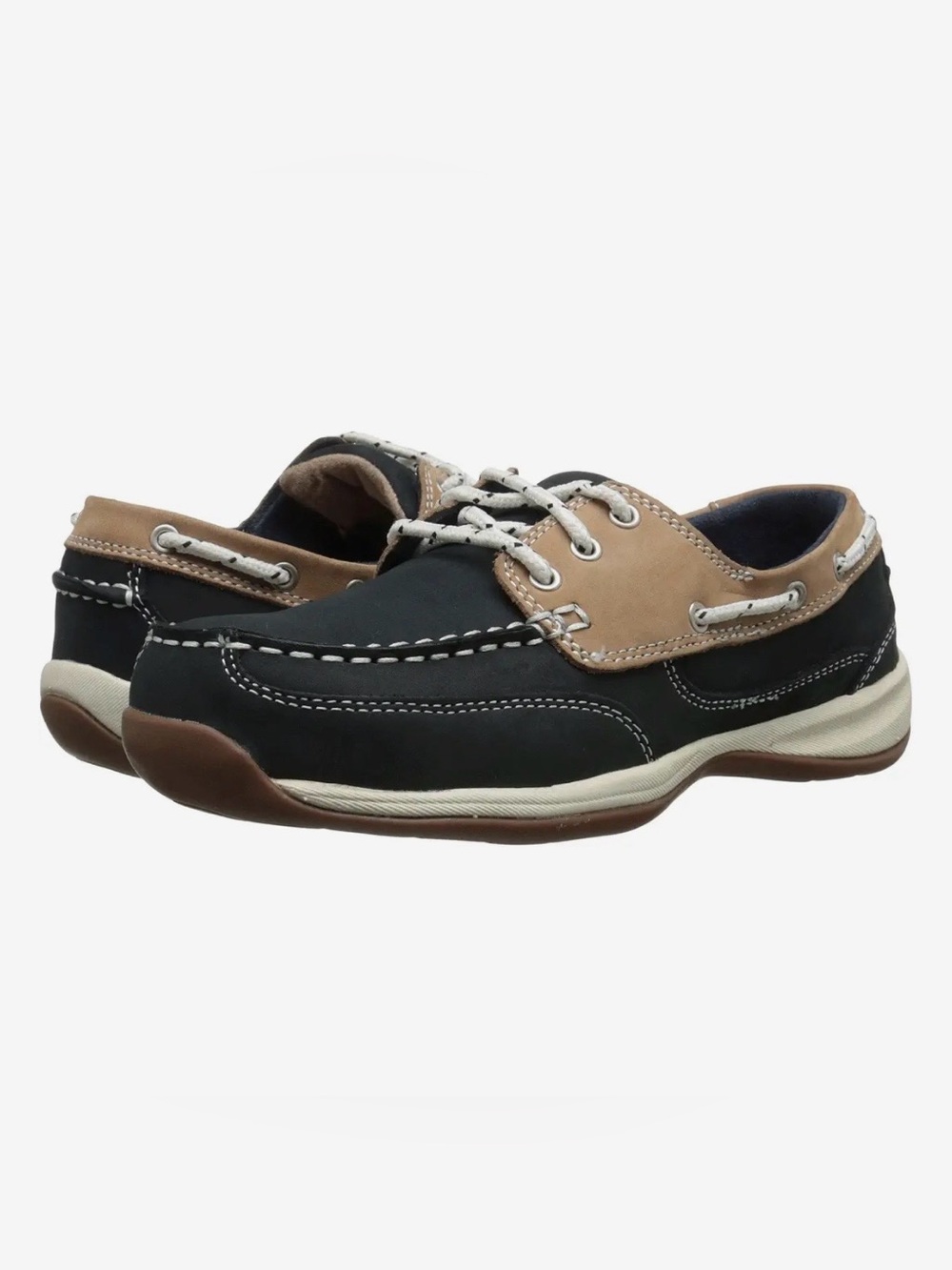 BRAND NEW RockPort Works
Women's Navy Blue/Tan
Sailing Club Boat Shoe Size 9.5